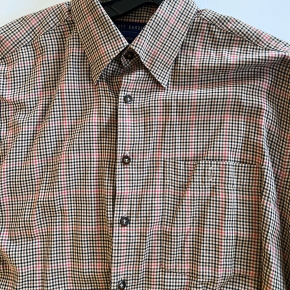 Scott Barber Brown Button Up Size L - Picture 2 of 6
